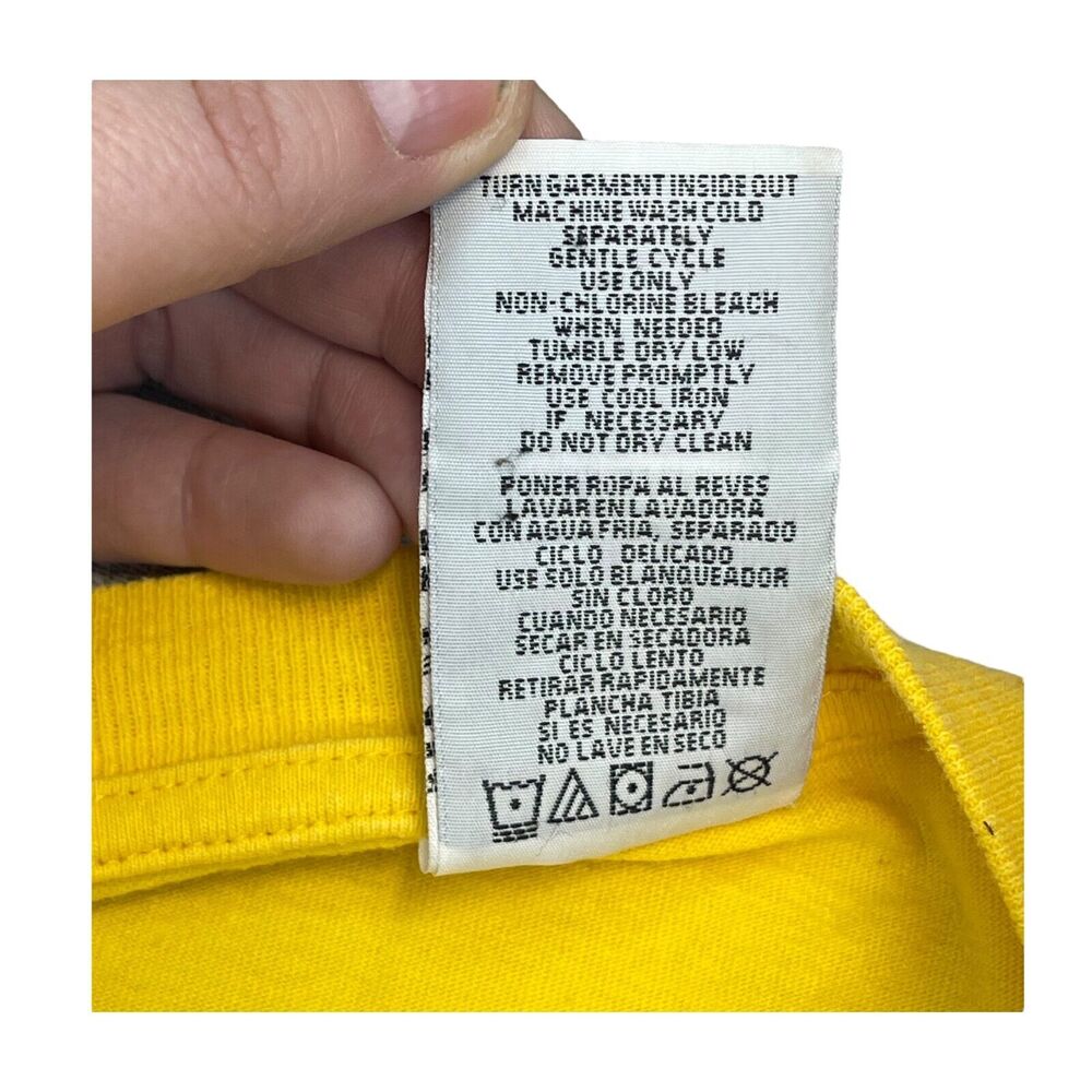 Reebok T-Shirt Men's XL Yellow Gridiron Classic NFL Pittsburgh Steelars Crewneck - Picture 11 of 11